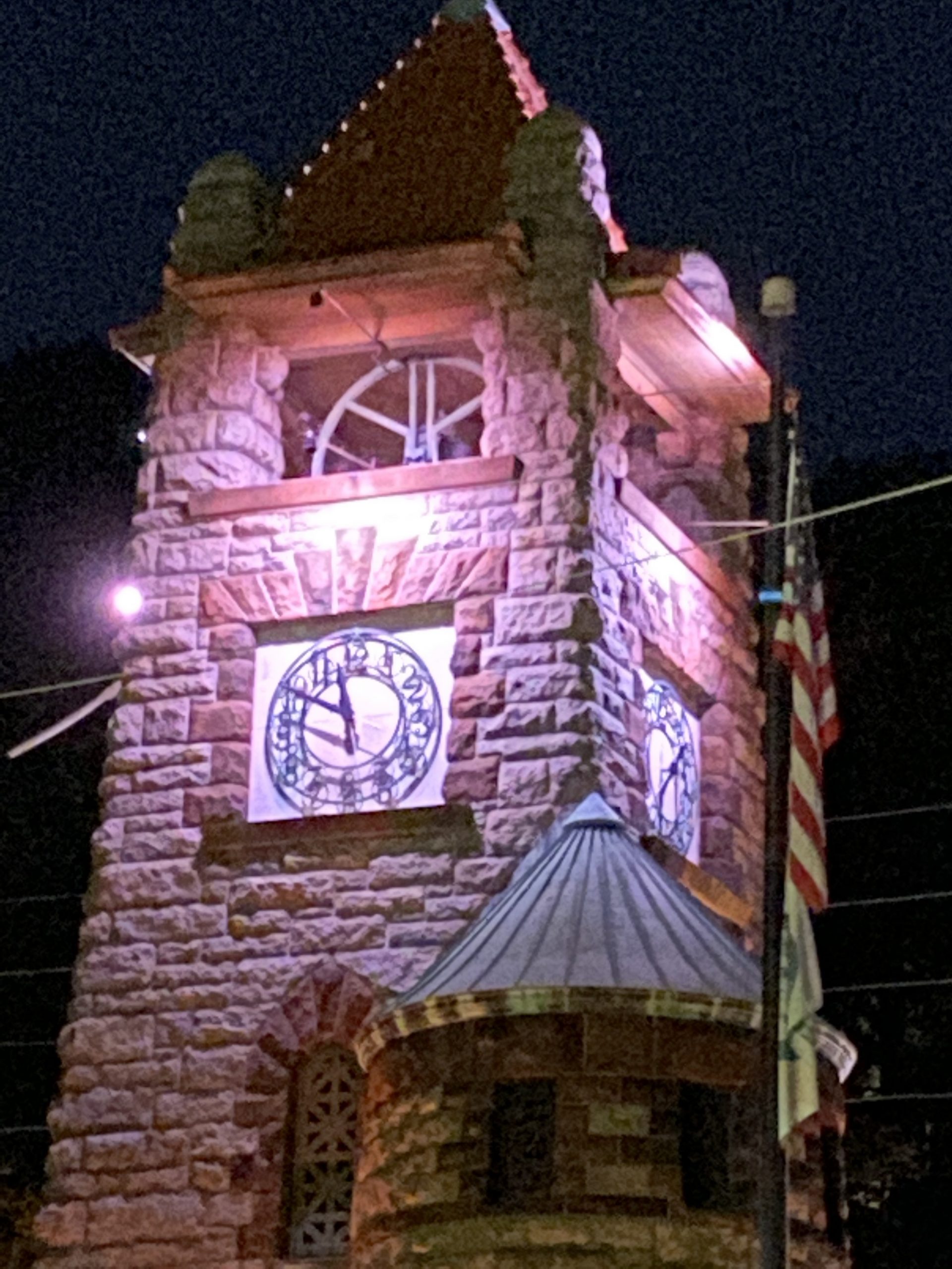 Pink Clock Tower